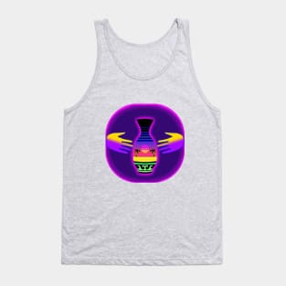 Synth of the Arts: Ceramics (purple bg) Tank Top